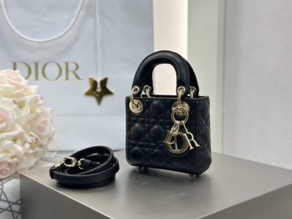  Dior Lady Dior Micro Bag Black Cannage Lambskin #3282 - Image 8