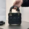  Dior Lady Dior Micro Bag Black Cannage Lambskin #3282 - Image 9