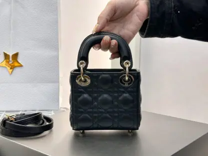  Dior Lady Dior Micro Bag Black Cannage Lambskin #3282 - Image 9