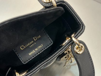  Dior Lady Dior Micro Bag Black Cannage Lambskin #3282 - Image 6