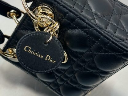  Dior Lady Dior Micro Bag Black Cannage Lambskin #3282 - Image 11