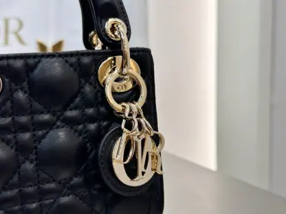  Dior Lady Dior Micro Bag Black Cannage Lambskin #3282 - Image 4