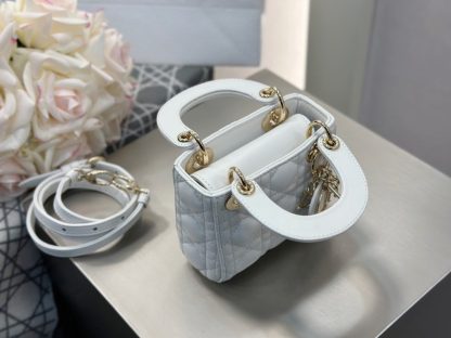  Dior Lady Dior Micro Bag Latte Cannage Lambskin #3281 - Image 11