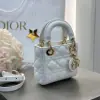  Dior Lady Dior Micro Bag Latte Cannage Lambskin #3281 - Image 12