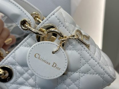  Dior Lady Dior Micro Bag Latte Cannage Lambskin #3281 - Image 13