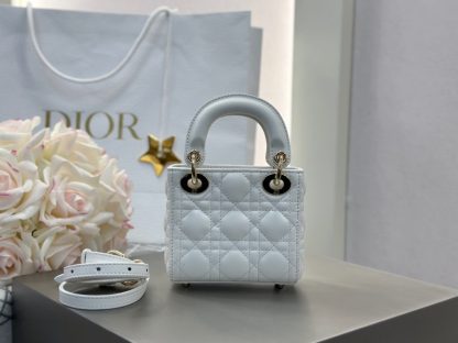  Dior Lady Dior Micro Bag Latte Cannage Lambskin #3281 - Image 14