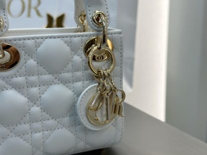  Dior Lady Dior Micro Bag Latte Cannage Lambskin #3281 - Image 2