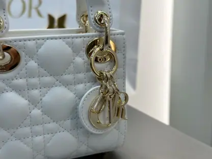  Dior Lady Dior Micro Bag Latte Cannage Lambskin #3281 - Image 2