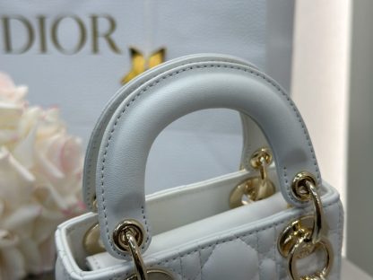  Dior Lady Dior Micro Bag Latte Cannage Lambskin #3281 - Image 3