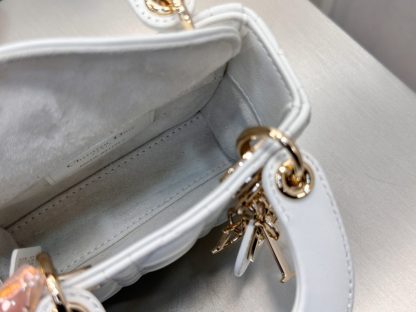  Dior Lady Dior Micro Bag Latte Cannage Lambskin #3281 - Image 7