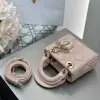  Dior Lady Dior Micro Bag Powder Pink Cannage Lambskin #3280 - Image 9