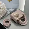  Dior Lady Dior Micro Bag Powder Pink Cannage Lambskin #3280 - Image 12
