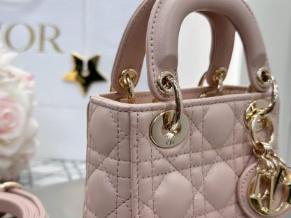  Dior Lady Dior Micro Bag Powder Pink Cannage Lambskin #3280 - Image 3