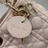 Dior Lady Dior Micro Bag Powder Pink Cannage Lambskin #3280 - Image 4