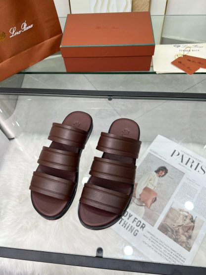 Replica Loro Piana Men's Naha Sandal Calfskin #3203