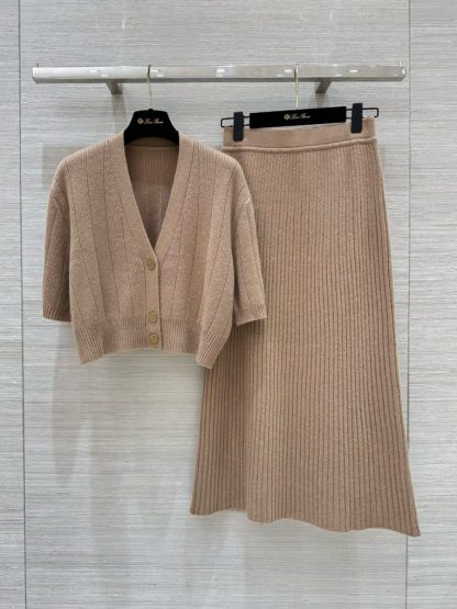 Replica Loro Piana Cervatto Cardigan with Cervatto Skirt Baby Cashmere 2024 #3243