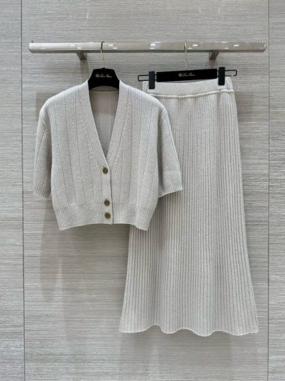 Replica Loro Piana Cervatto Cardigan with Cervatto Skirt Baby Cashmere 2024 #3242