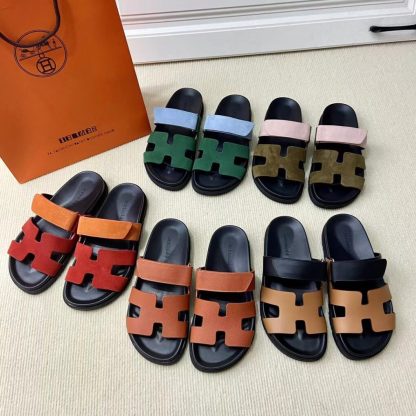 Hermes Women's Chypre Sandal Black CalfSkin #3332 - Image 23
