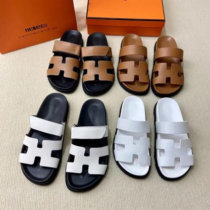Hermes Women's Chypre Sandal Black CalfSkin #3332 - Image 24