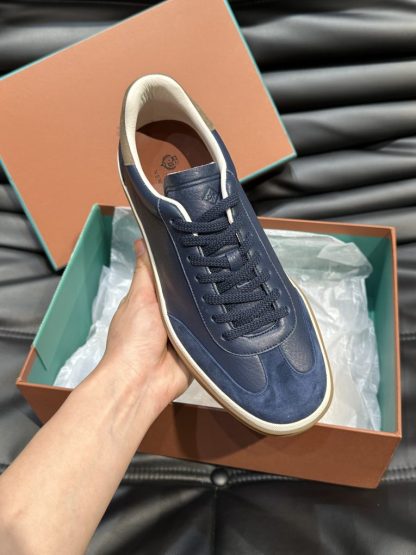  Loro Piana Tennis Walk Sneakers Calfskin Suede #3240 - Image 2
