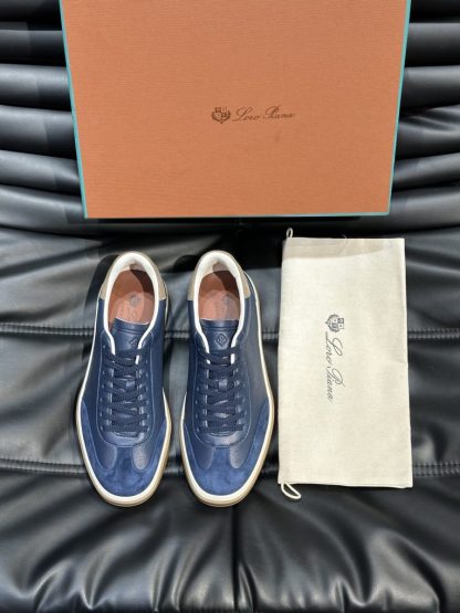 Replica Loro Piana Tennis Walk Sneakers Calfskin Suede #3240