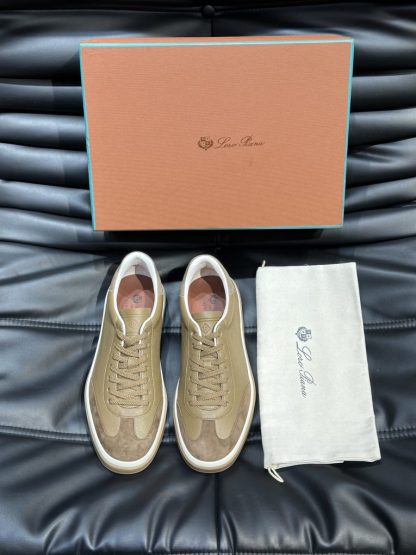 Replica Loro Piana Tennis Walk Sneakers Calfskin Suede #3238