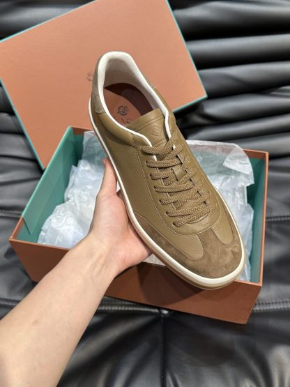  Loro Piana Tennis Walk Sneakers Calfskin Suede #3238 - Image 9