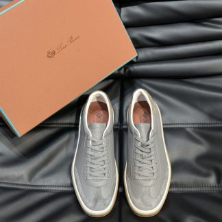 Replica Loro Piana Tennis Walk Sneakers Calfskin Suede #3237