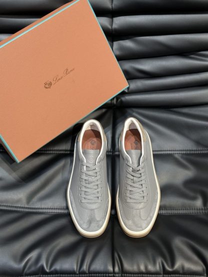 Replica Loro Piana Tennis Walk Sneakers Calfskin Suede #3237
