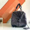  Goyard Bowling 45 bag Travel Bag Navy Blue #3455 - Image 7