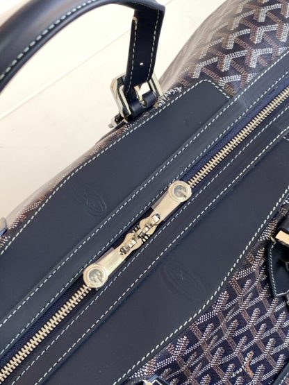  Goyard Bowling 45 bag Travel Bag Navy Blue #3455 - Image 8