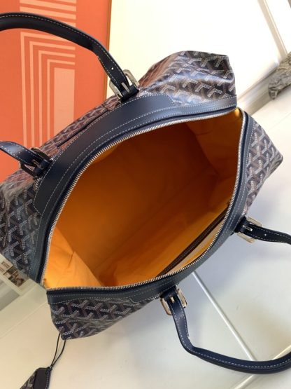  Goyard Bowling 45 bag Travel Bag Navy Blue #3455 - Image 2