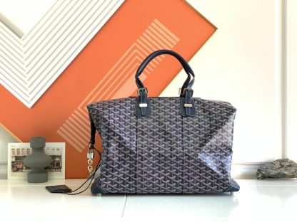  Goyard Bowling 45 bag Travel Bag Navy Blue #3455 - Image 9