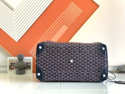  Goyard Bowling 45 bag Travel Bag Navy Blue #3455 - Image 5