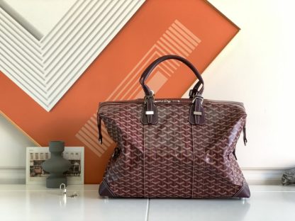 Replica Goyard Bowling 45 bag Travel Bag Burgundy #3456