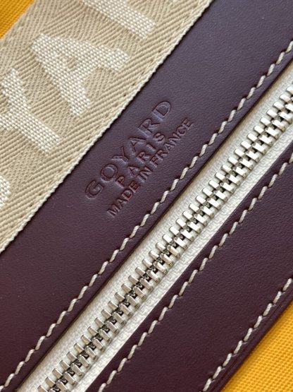  Goyard Bowling 45 bag Travel Bag Burgundy #3456 - Image 9