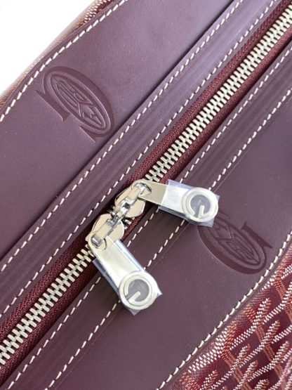  Goyard Bowling 45 bag Travel Bag Burgundy #3456 - Image 3