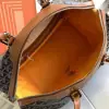  Goyard Bowling 45 bag Travel Bag Black & Tan #3458 - Image 8