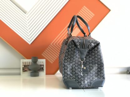  Goyard Bowling 45 bag Travel Bag Grey #3457 - Image 8
