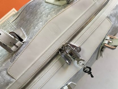  Goyard Bowling 45 bag Travel Bag White #3460 - Image 9