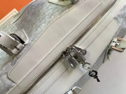  Goyard Bowling 45 bag Travel Bag White #3460 - Image 9