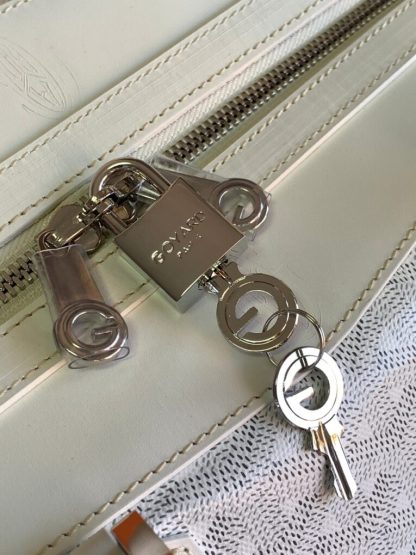  Goyard Bowling 45 bag Travel Bag White #3460 - Image 8