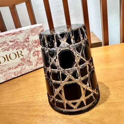  Dior Water Glass 7 Colors crystal Cups black #3462 - Image 9