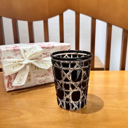  Dior Water Glass 7 Colors crystal Cups black #3462 - Image 2