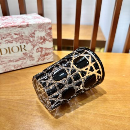  Dior Water Glass 7 Colors crystal Cups black #3462 - Image 5