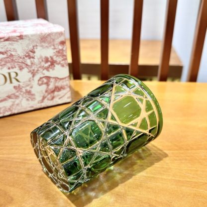  Dior Water Glass 7 Colors crystal Cups Green #3467 - Image 6