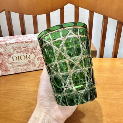  Dior Water Glass 7 Colors crystal Cups Green #3467 - Image 3