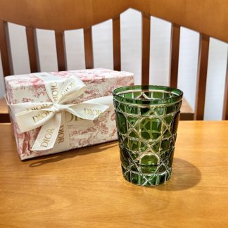 Replica Dior Water Glass 7 Colors crystal Cups Green #3467