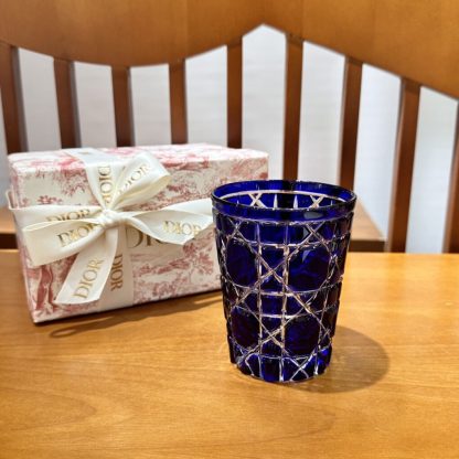 Replica Dior Water Glass 7 Colors crystal Cups Blue #3464