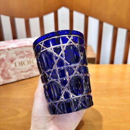  Dior Water Glass 7 Colors crystal Cups Blue #3464 - Image 4